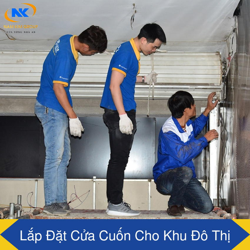 Kỹ thuật lắp đặt cửa cuốn tấm liền cho khu đô thị